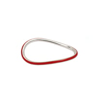 Single Wave Color Ring Red R-04-S-Red
