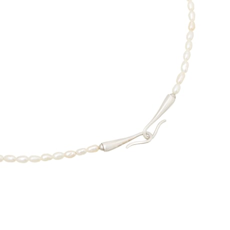 Pearl with Stone Baroque Necklace NC-57-S-BLACK