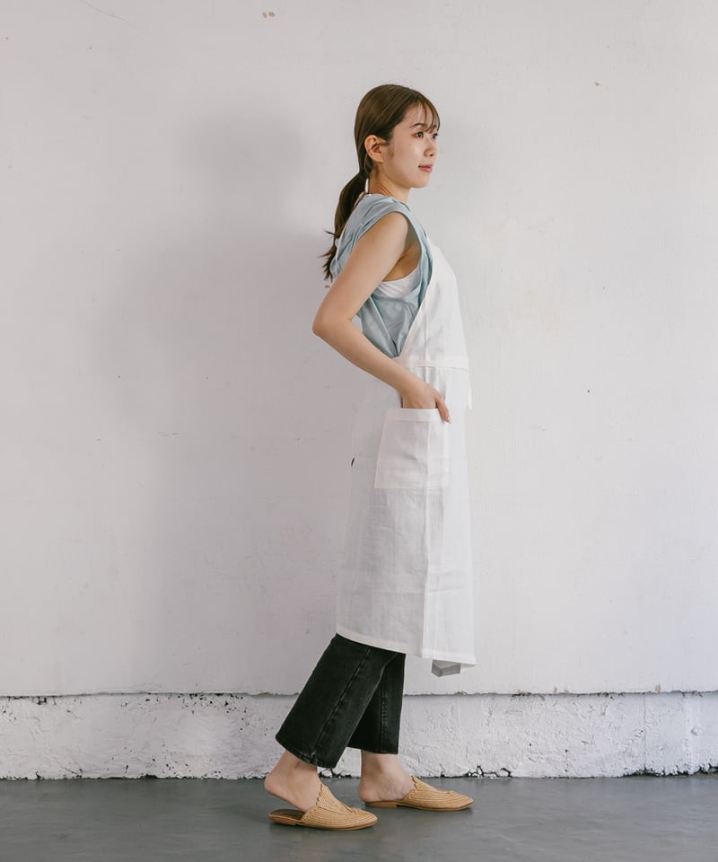 フルエプロン /alinaオフホワイト | pinopina.net