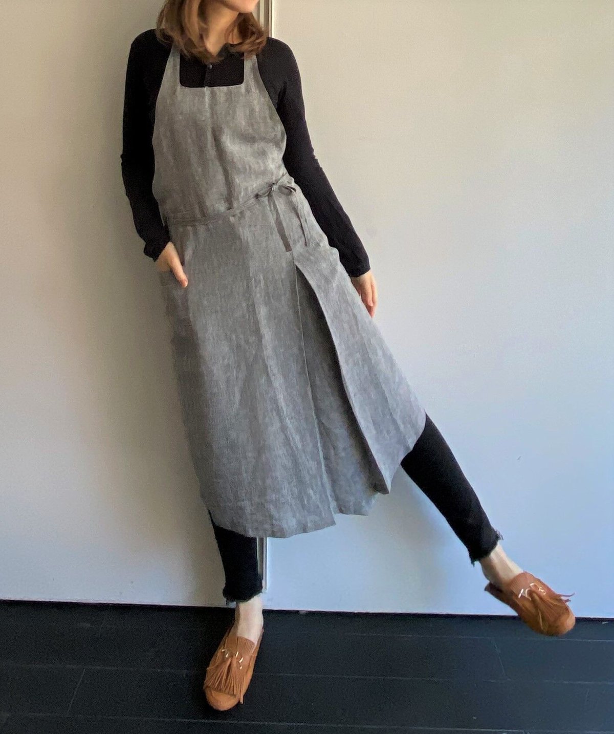 フルエプロン/alinaグレーシャンブレー lanvin | pinopina.net