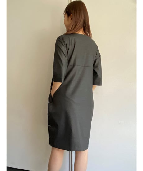 pinopina　ALTA MODA 　コクーンワンピース・「NUNO」rounds