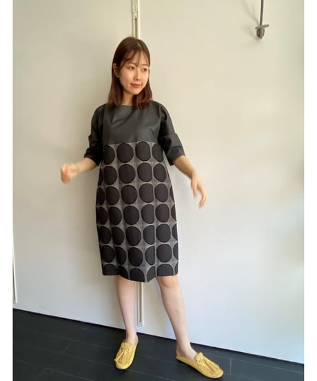 pinopina　ALTA MODA 　コクーンワンピース・「NUNO」rounds