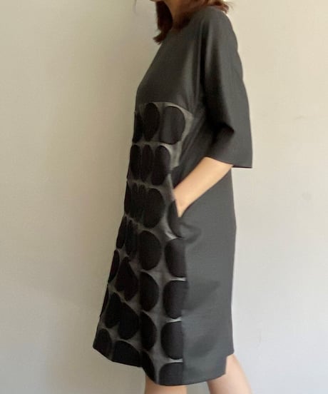 pinopina　ALTA MODA 　コクーンワンピース・「NUNO」rounds