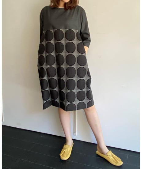 pinopina　ALTA MODA 　コクーンワンピース・「NUNO」rounds
