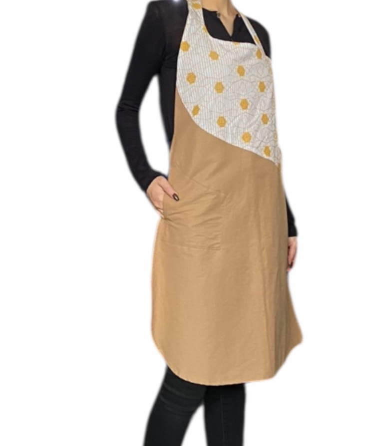 フルエプロン/annabelle 六本木「NUNO」グラナダイエロー・キャメル