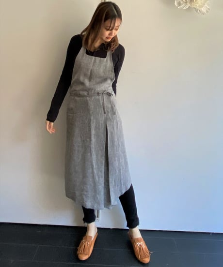 フルエプロン/alinaグレーシャンブレー   lanvin