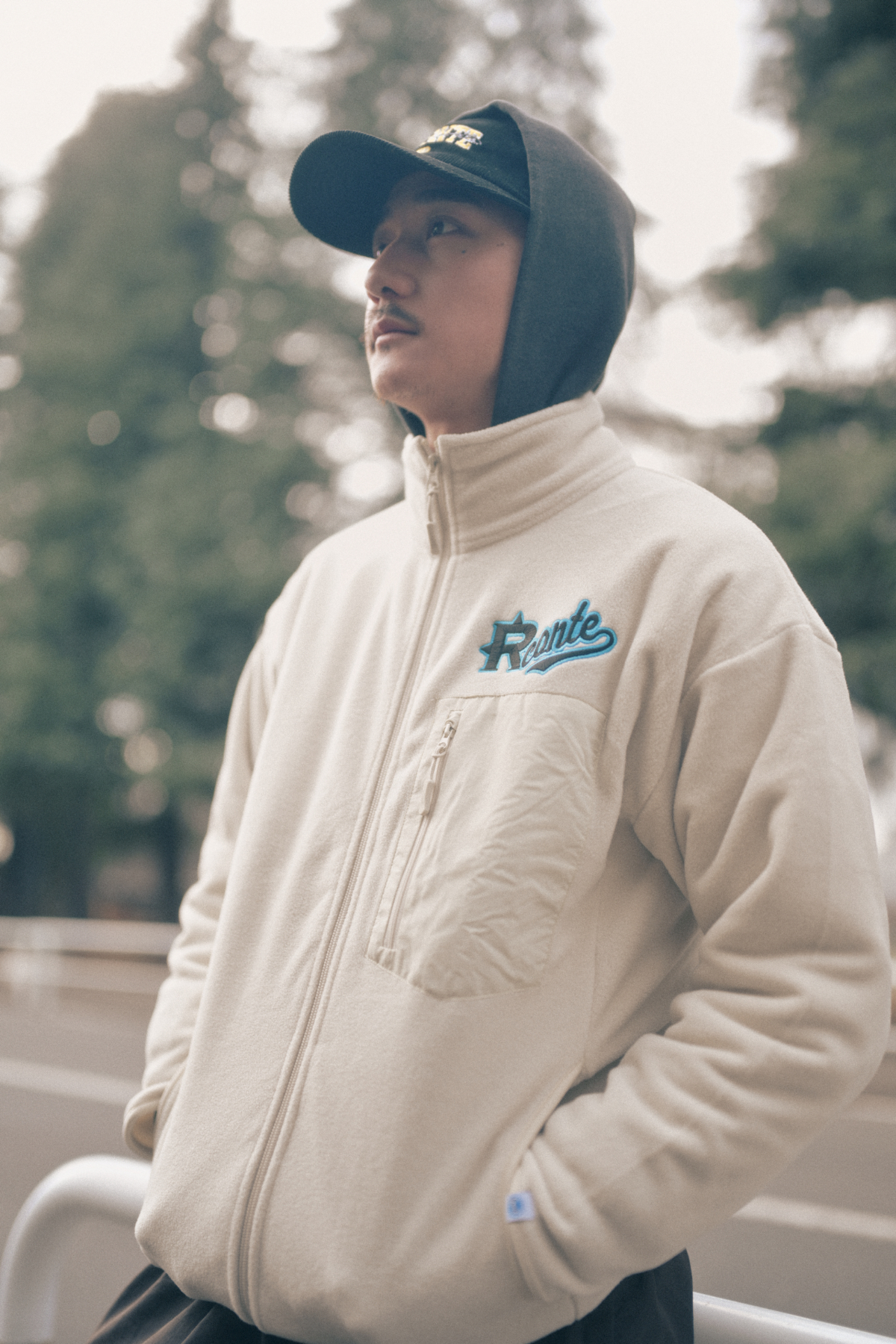 teraDANTON アイボリー カジュアルジャケット RC-169 / Rconte zip FLEECE | Rconte アールカンテ