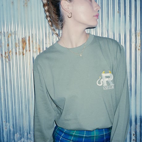 RC-078 / Rconte Original logo 刺繍 L/S
