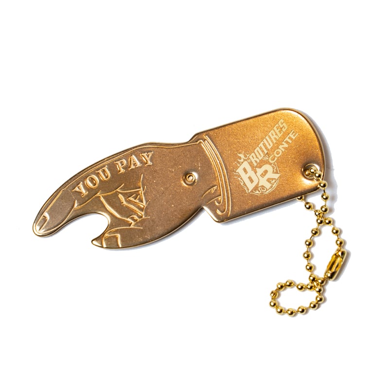 穴拡張無し　テンダーロイン　youpayプレート　キーホルダー 穴拡張無し テンダーロイン youpayプレート キーホルダー