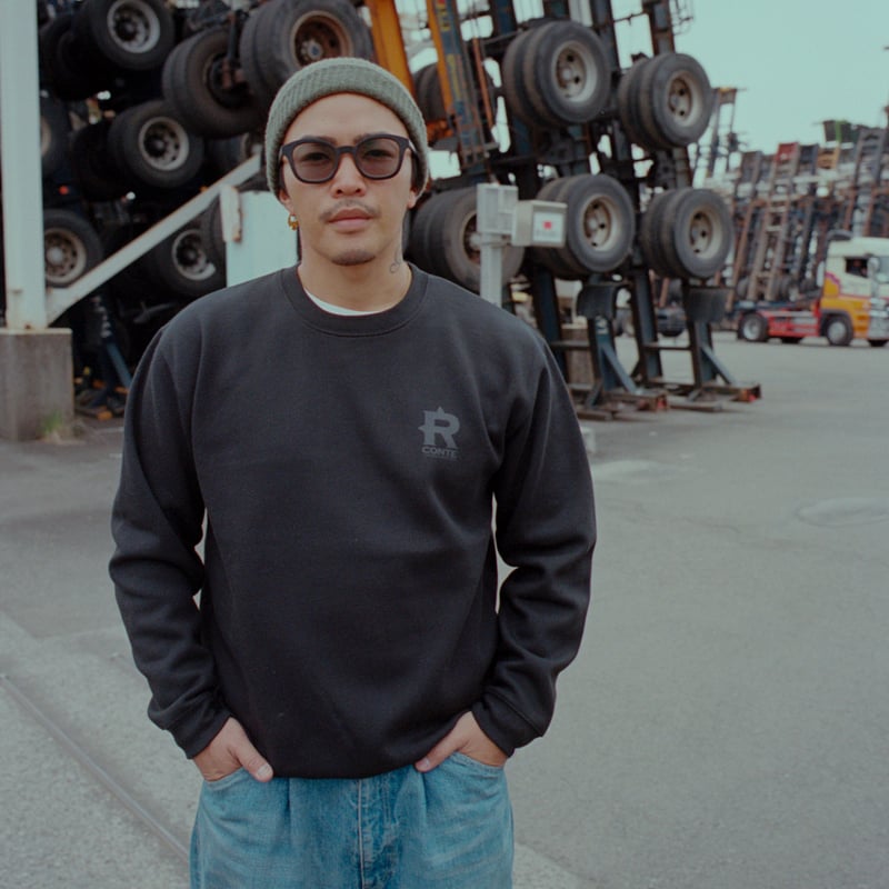 R-conte トレーナー　ブラック RCONTEトレーナー