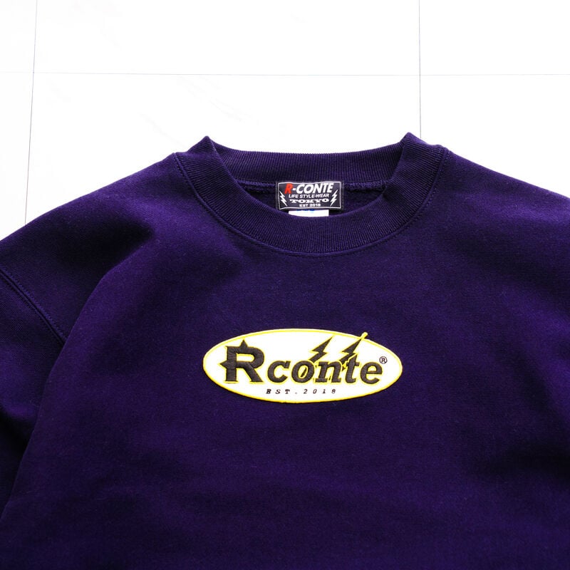Rconte 刺繍ロゴスウェット