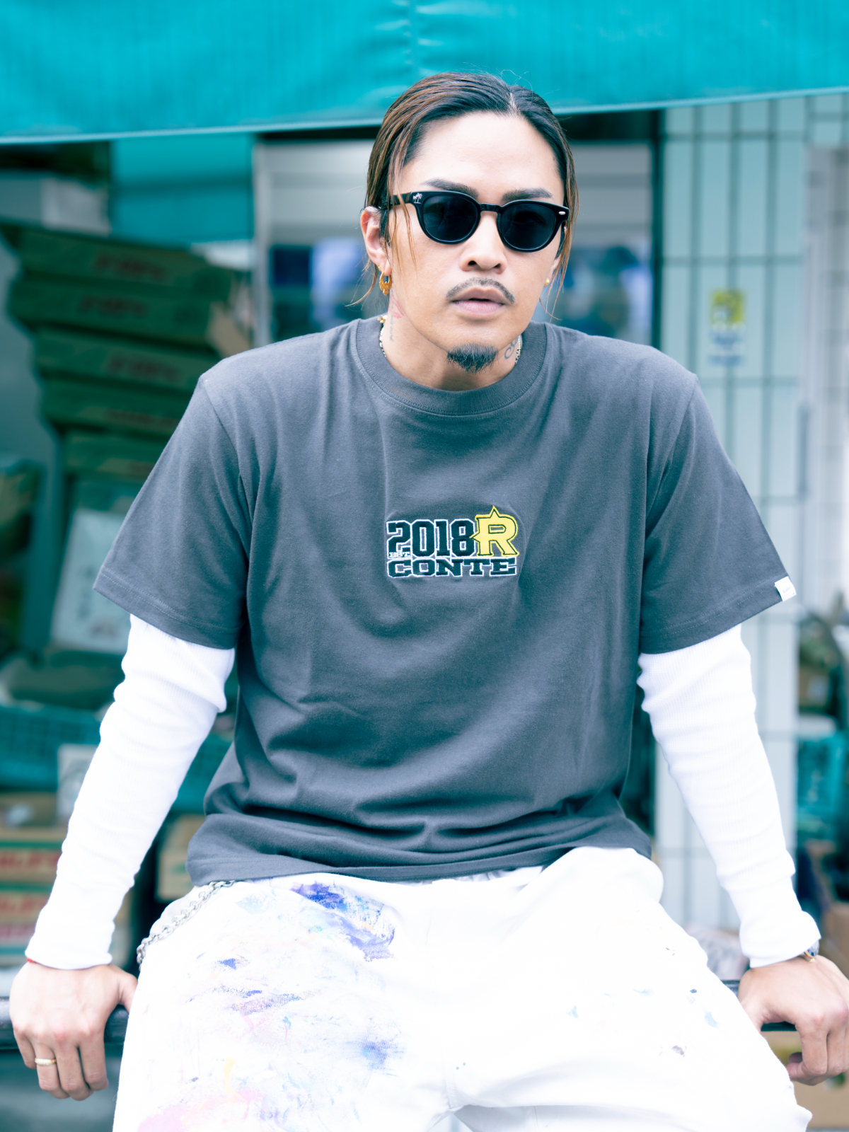 RC- 151 / Rconte オリジナル刺繍ロゴTシャツ | Rconte アールカンテ