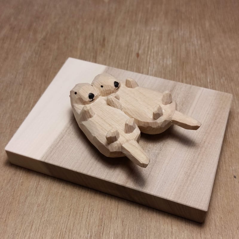 手をつないでいるラッコ 小 | 川崎 誠二 online shop