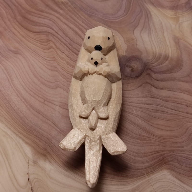 ラッコの親子 | 川崎 誠二 online shop