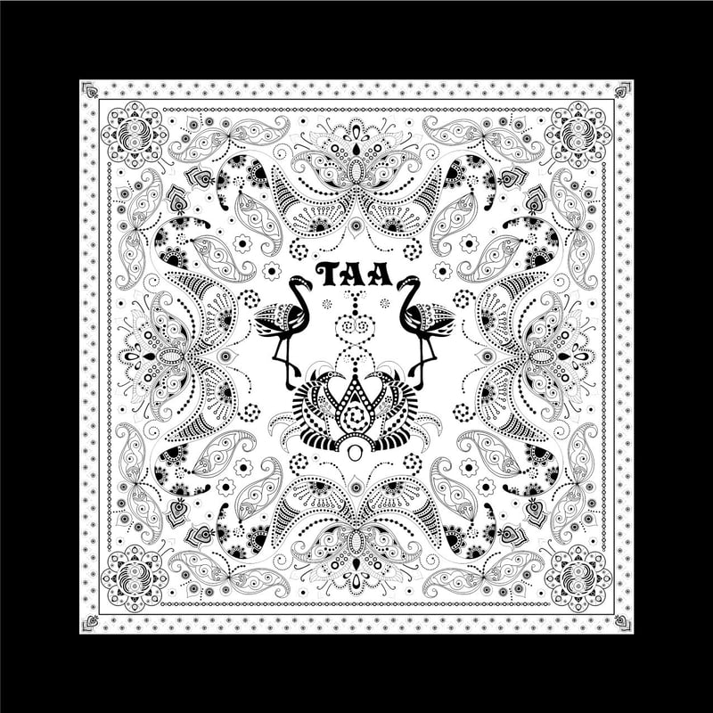ビックシルエット ペイズリーフラミンゴTシャツBK | TOKYO ALOHA