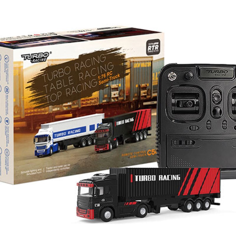 1/76 C50 Black Trailer Truck［ 1/76スケール C50ブラックト