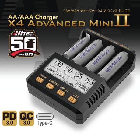 AA/AAA Charger X4 Advanced Mini Ⅱ  50周年モデル	44340