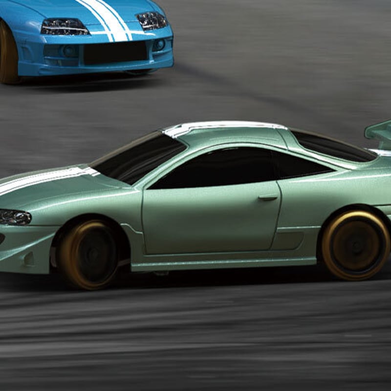 1/76 C62 Green Drift Car［ 1/76スケール C62グリーン ドリフト