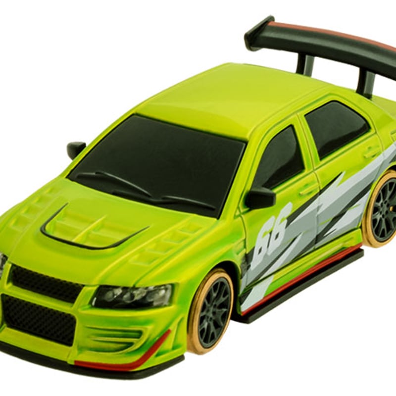 ドリショ 1/76 C66 Green Drift Car［ 1/76スケール C66 グリーンドリフト