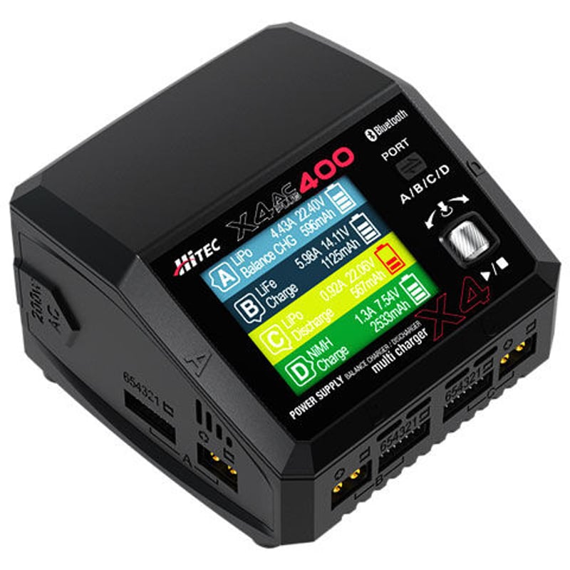 HiTEC multi charger X4 充電器　安定化電源付 MULTI CHARGER X4 AC PLUS 充放電器 | Hitec Multiplex Japan Inc.