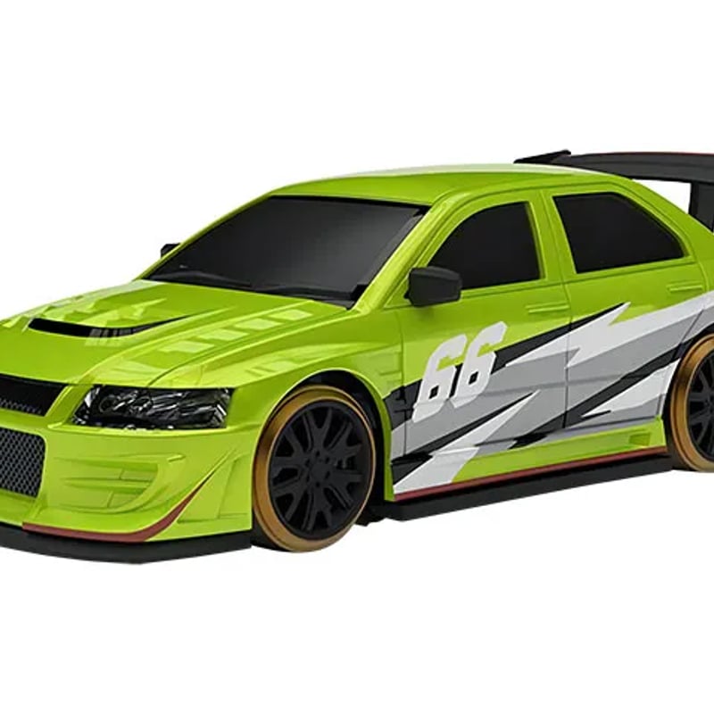 yokomo ラジコンカー ドリフト緑 1/76 C66 Green Drift Car［ 1/76スケール C66 グリーンドリフト