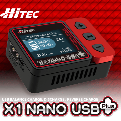 HiTEC ハイテック X1 NANO USB+USB PD CHARGER 65W 日本正規品 充電器