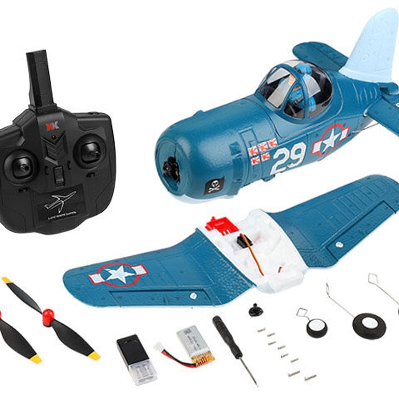 ラジコン飛行機XK A500 QF4U Corsair 空物100g未満】ハイテック 2.4GHz