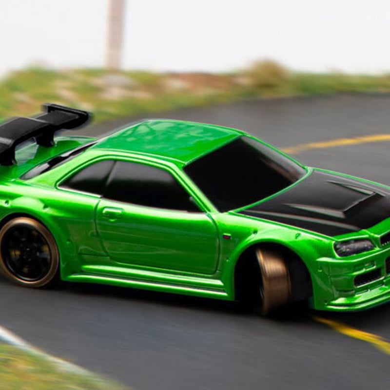 1/76 C64 Green Drift Car［ 1/76スケール C64グリーン ドリフト