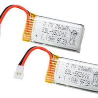 Li-Poバッテリー3.7V300mAh(K100/X100/V966)2個　XKK100-016-1