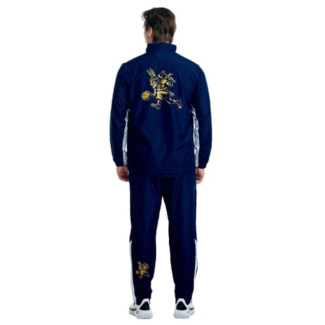 DESTAR × KUGAYAMA Heritage Logo Warm-up Pants (Navy)