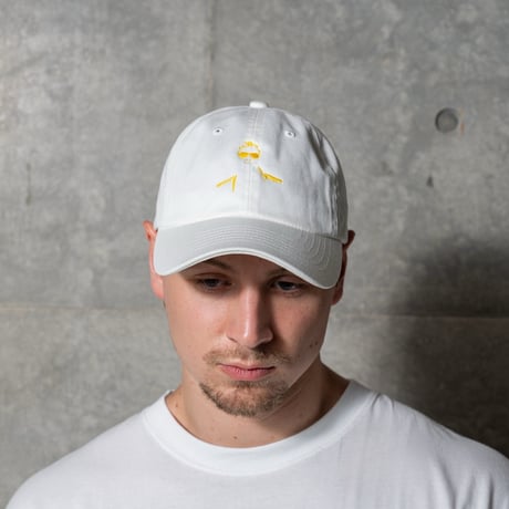 Cotton twill low cap YAN ver. (WHITE)