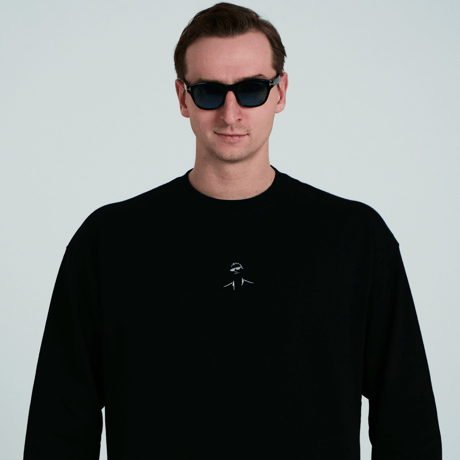 Premium Long T-shirt SAWA ver. BLACK