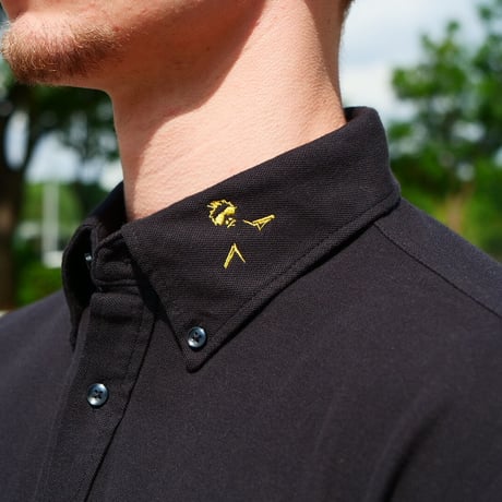 polo shirt yan ver. BLACK