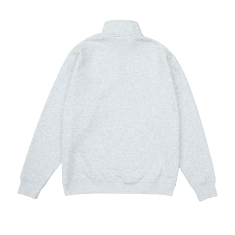 DESTAR 3D EMBROIDERY LOGO Half Zip Sweater ASH – RED STITCH LIMITED