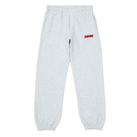 DESTAR 3D EMBROIDERY LOGO Sweatpants ASH – RED STITCH LIMITED