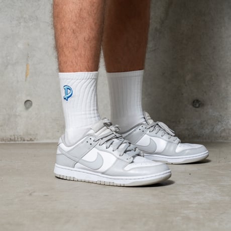 D LOGO Premium Socks (WHITE)