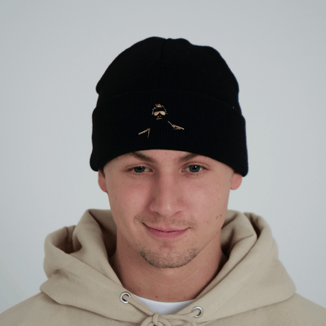 premium knit Beanie YAN ver. BLACK