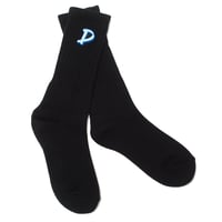 D LOGO Premium Socks (BLACK)