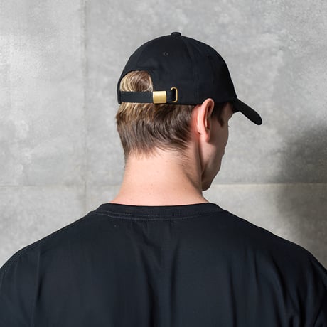 Cotton twill low cap SAWA ver. (BLACK)