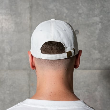 Cotton twill low cap YAN ver. (WHITE)