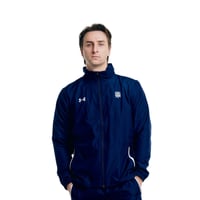 DESTAR × KUGAYAMA Heritage Logo Warm-up Jacket (Navy)