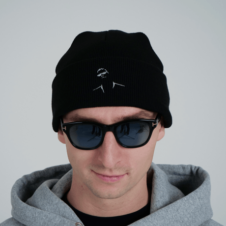 Premium Knit Beanie SAWA ver. BLACK