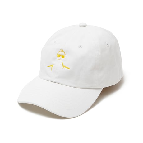 Cotton twill low cap YAN ver. (WHITE)
