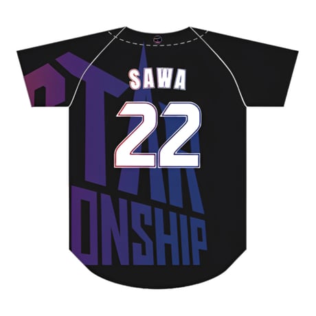 ①DESTAR CHAMPIONSHIP大会記念 ベースボールシャツ SAWA ver