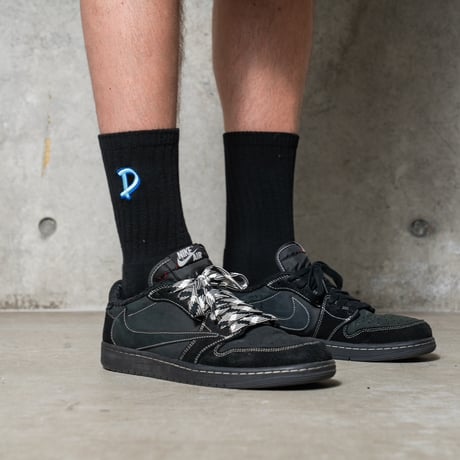 D LOGO Premium Socks (BLACK)
