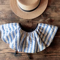 ｔｕｕｌｉ　ｂｌｕｅ　ｓｔｒｉｐｅ　アネモネのつけえり