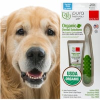 シニア犬用(8才〜) 歯ブラシ& オーガニック歯みがきジェル(22.7g)セット