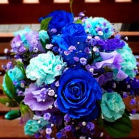 arrangement purple＆blue