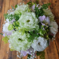 arrangement　white＆green