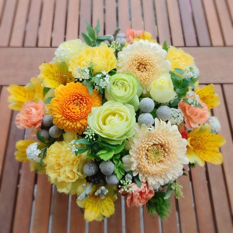 arrangement　yellow